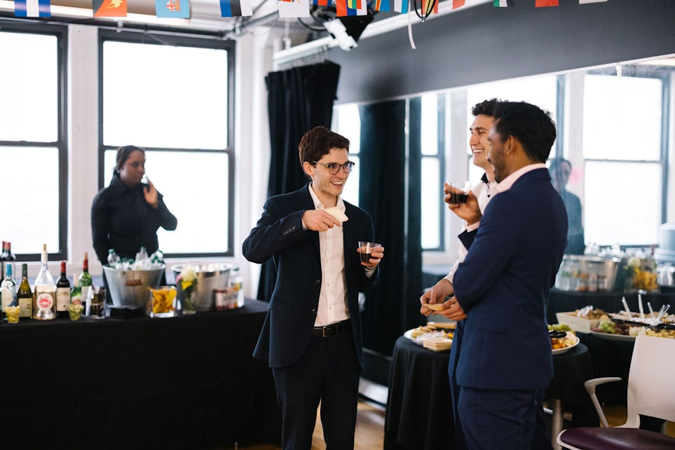 Guests mingling